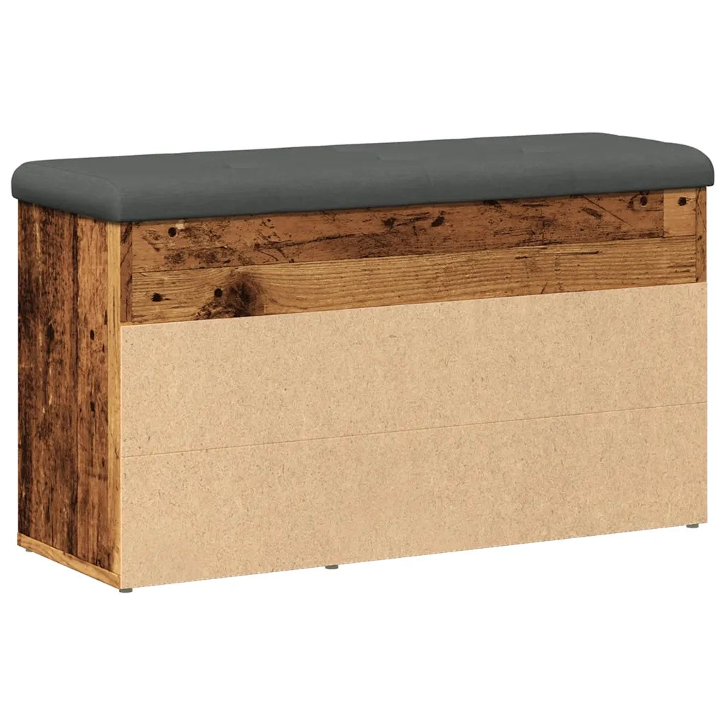 vidaXL Scarpiera Legno Antico 82x32x45,5 cm in Legno Multistrato