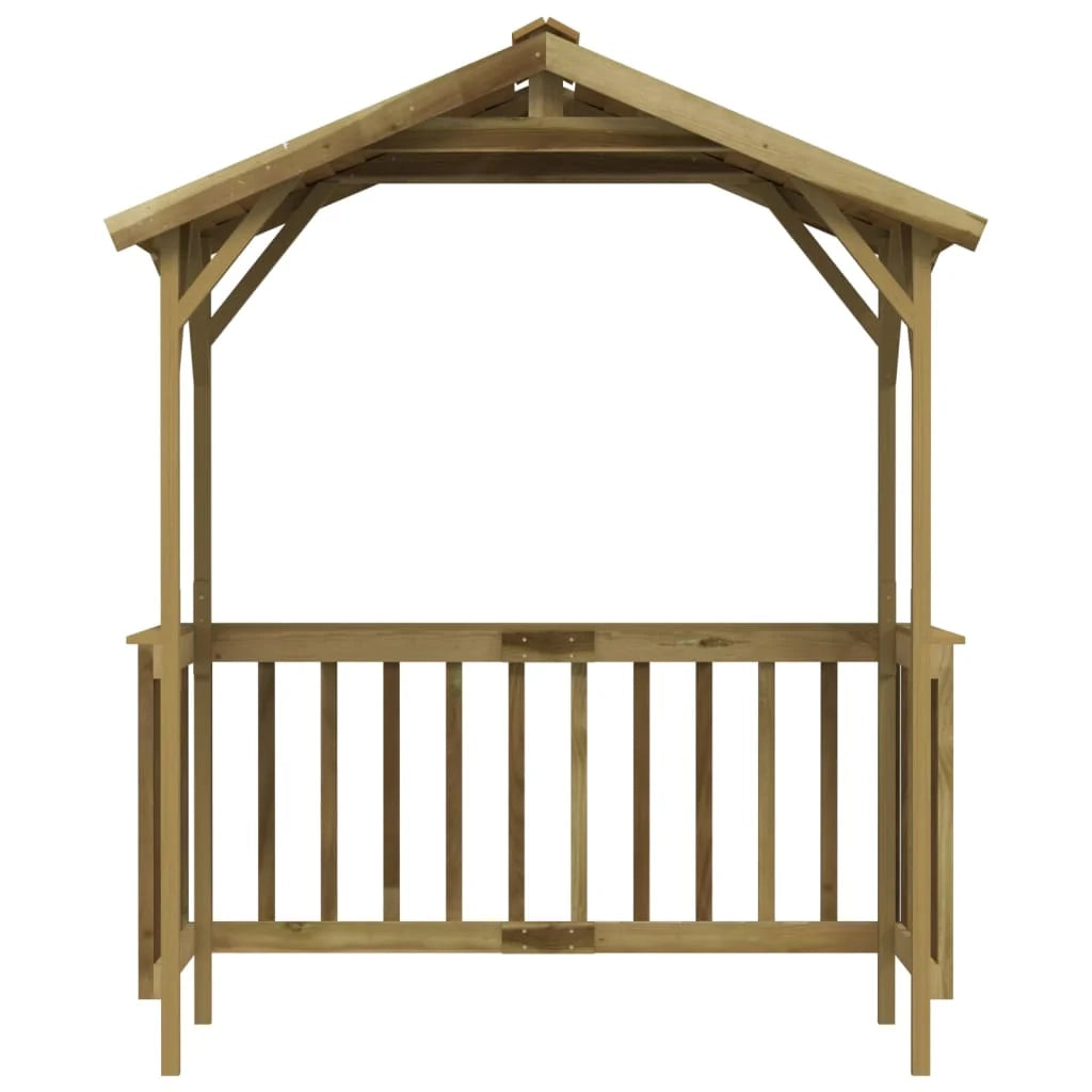 Copertura per barbecue 163,5 x 93 x 210 cm Legno di pino impregnato verde 02_0022159