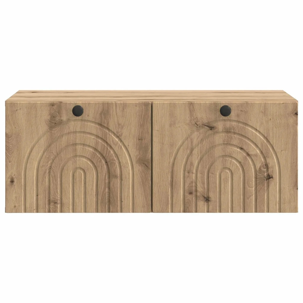 Mobile Porta TV da Muro Rovere Artigianale 78,5 x 41 x 30 cm 898184