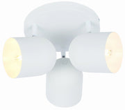 Plafoniera Candellux Azuro bianca metallo 3xE27 Ø32