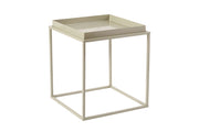 Tavolino in metallo "Koala" 45 x 45 x 52 cm - Taupe