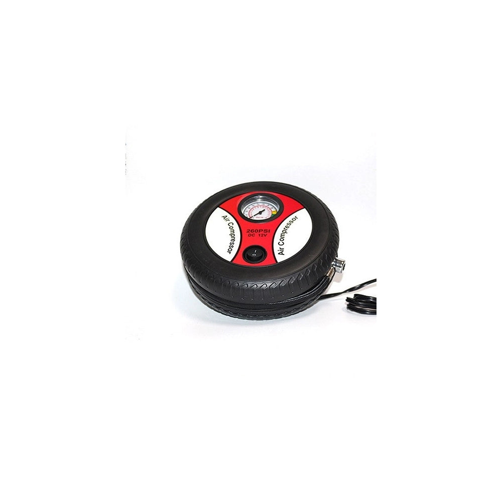 Trade Shop - Compressore D'aria A Forma Di Ruota Gonfia Velocemente Pneumatici Bici Auto Moto -