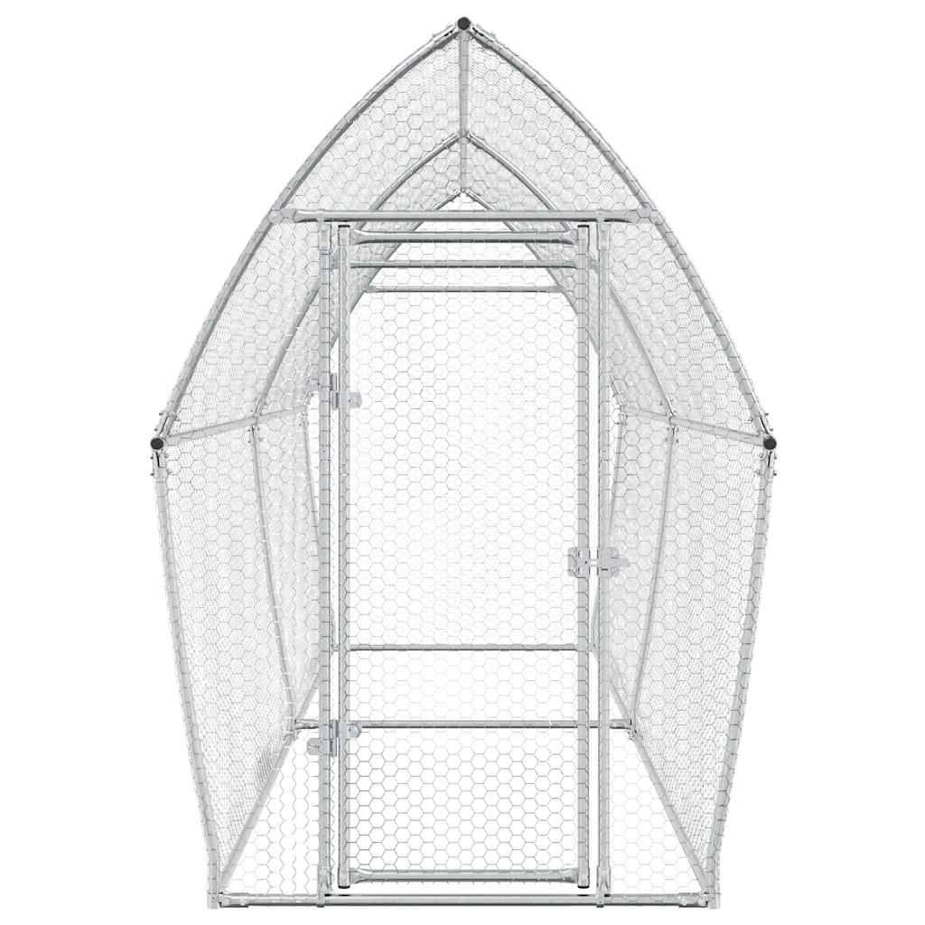 Gabbia per polli Silver 400 x 105 x 182 cm in acciaio zincato Silver 02_0041670