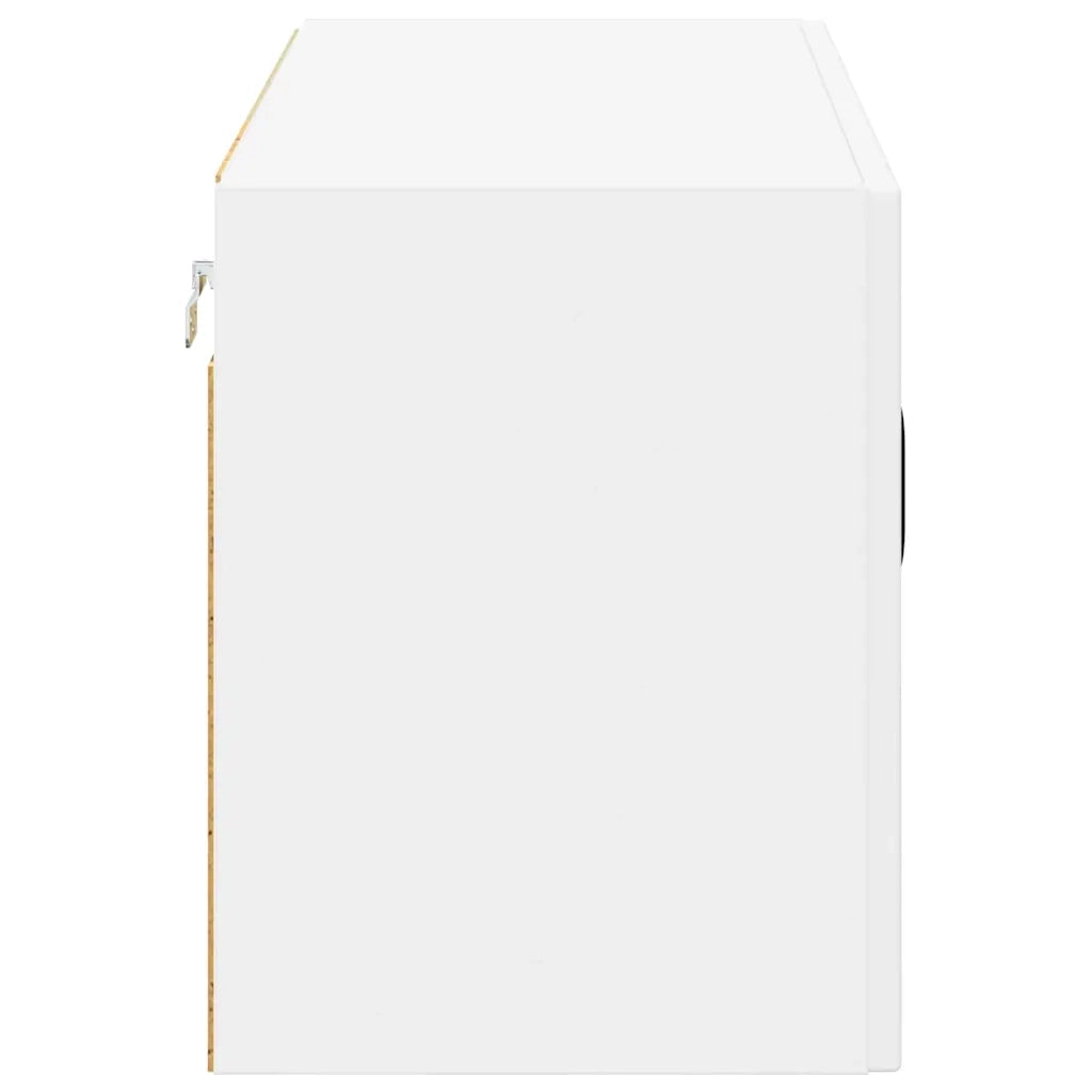 Mobile in vetro da parete LUCCA Bianco 80 x 31 x 40 cm