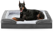 Letto per Cani Ortopedico per Cani Grandi, Cuscino per Cani in Memory Foam XXL, Letti per Cani Lavabili, Sfondi Antiscivolo per Cani Rimovibili, 122 x 89 x 17 cm