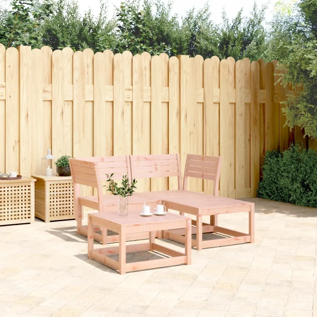 Set Divani da Giardino 3 pz | Set Salotto da Giardino in Legno Massello di Douglas
