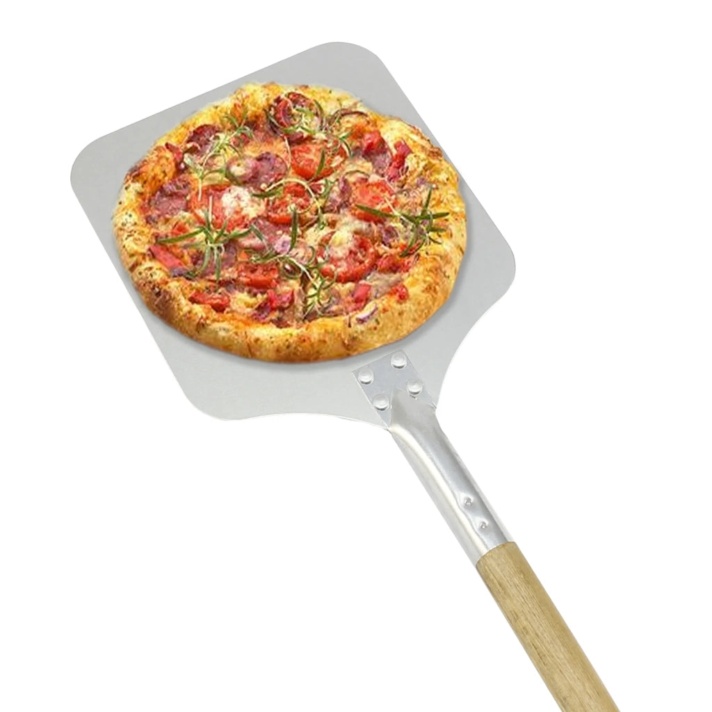 Pala Pizza 22 cm x 83 cm Alluminio Manico Legno Forno
