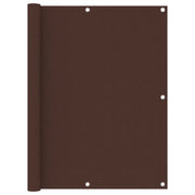 Paravento da Balcone Marrone 120x600 cm in Tessuto Oxford