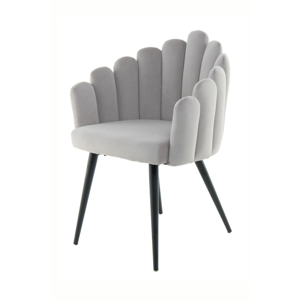 Sedia di design Jeane in velluto verde bosco