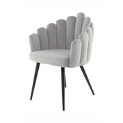 Sedia di design Jeane in velluto verde bosco