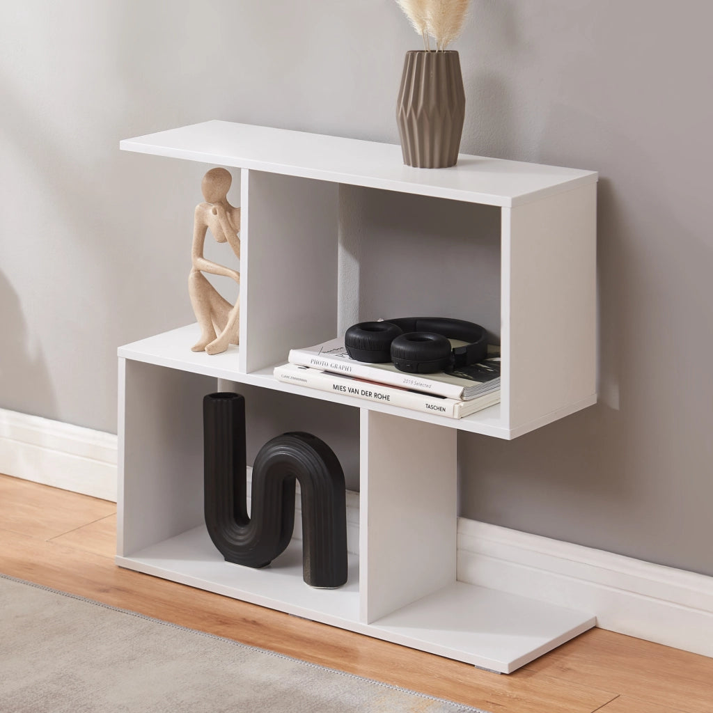 Tavolino a Consolle Koxjö da Divano 57 x 60 x 20 cm - Bianco [en.casa]
