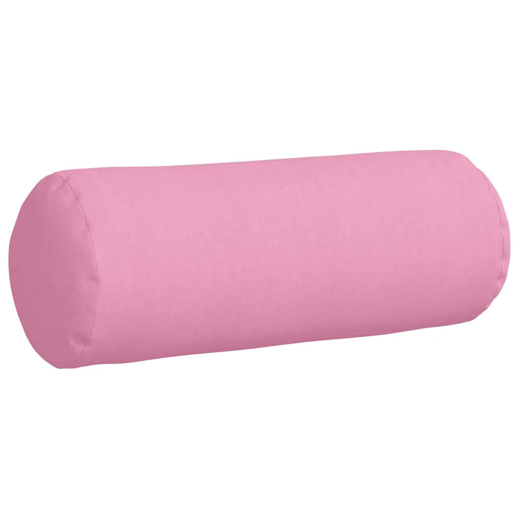 Cuscini a rullo 2 pcs Rosa Ø 25 x 70 cm Tessuto