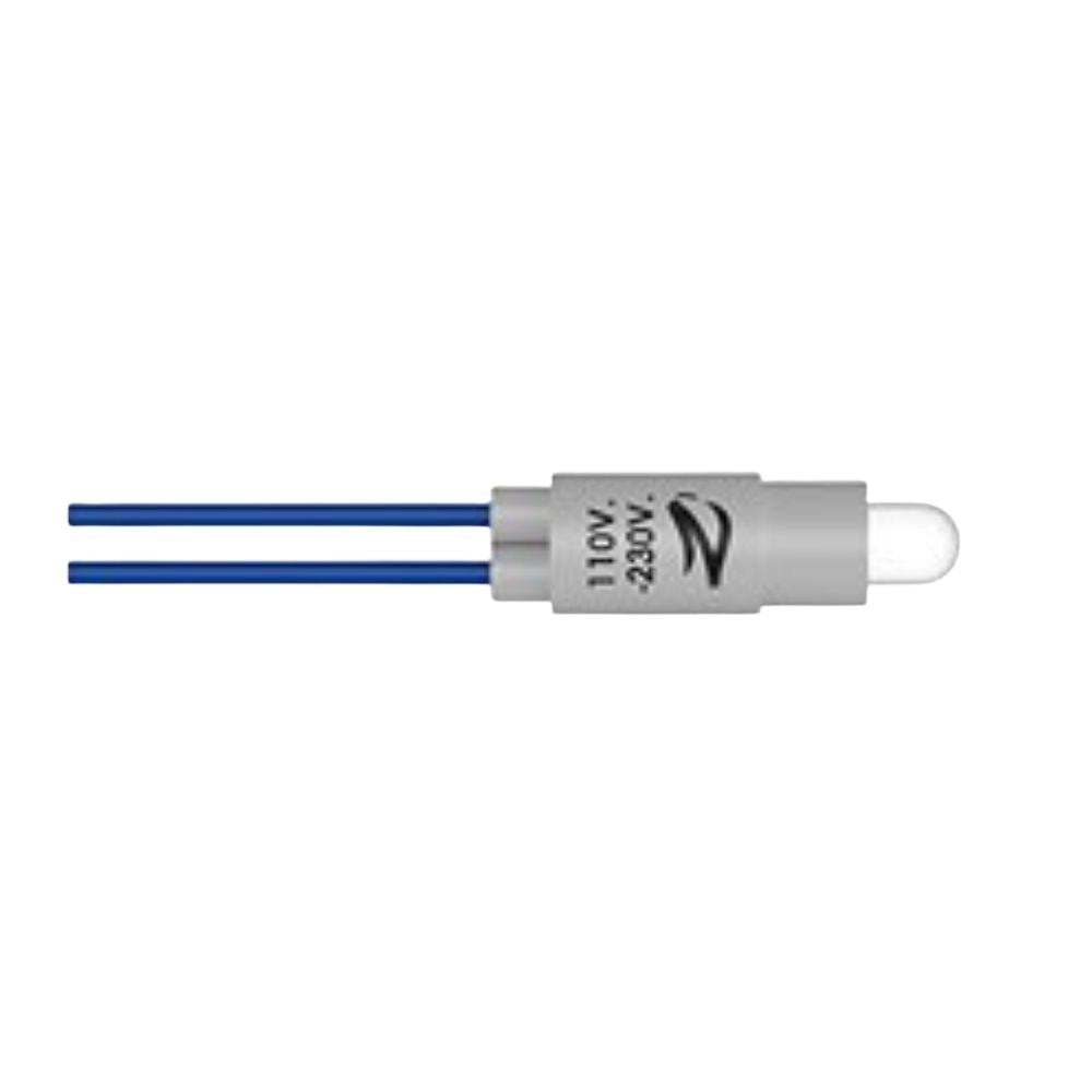 Lampada di segnalazione di ricambio led 110-230v per pulsanti e interruttori *** colore blu, confezione 1