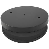 Posacenere a Colonna Ø32 cm in Metallo Nero Opaco 1,9L per Esterno