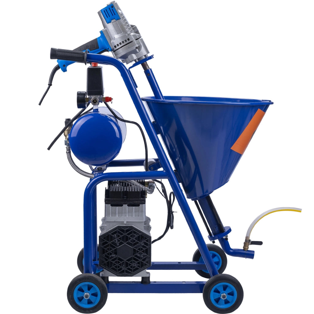 Agitatore per Intonaco Rosfix Blue Dragon BD41 – 4100W, 15L/Min, 20MPA | Serbatoio 25L, Compressore Integrato