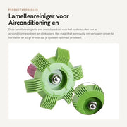 Set di spazzola a lamelle per climatizzazione - Pulizia radiatore - Kit di pulizia compatta - Rimozione sporcizia morta - 8-15 setole per pollice