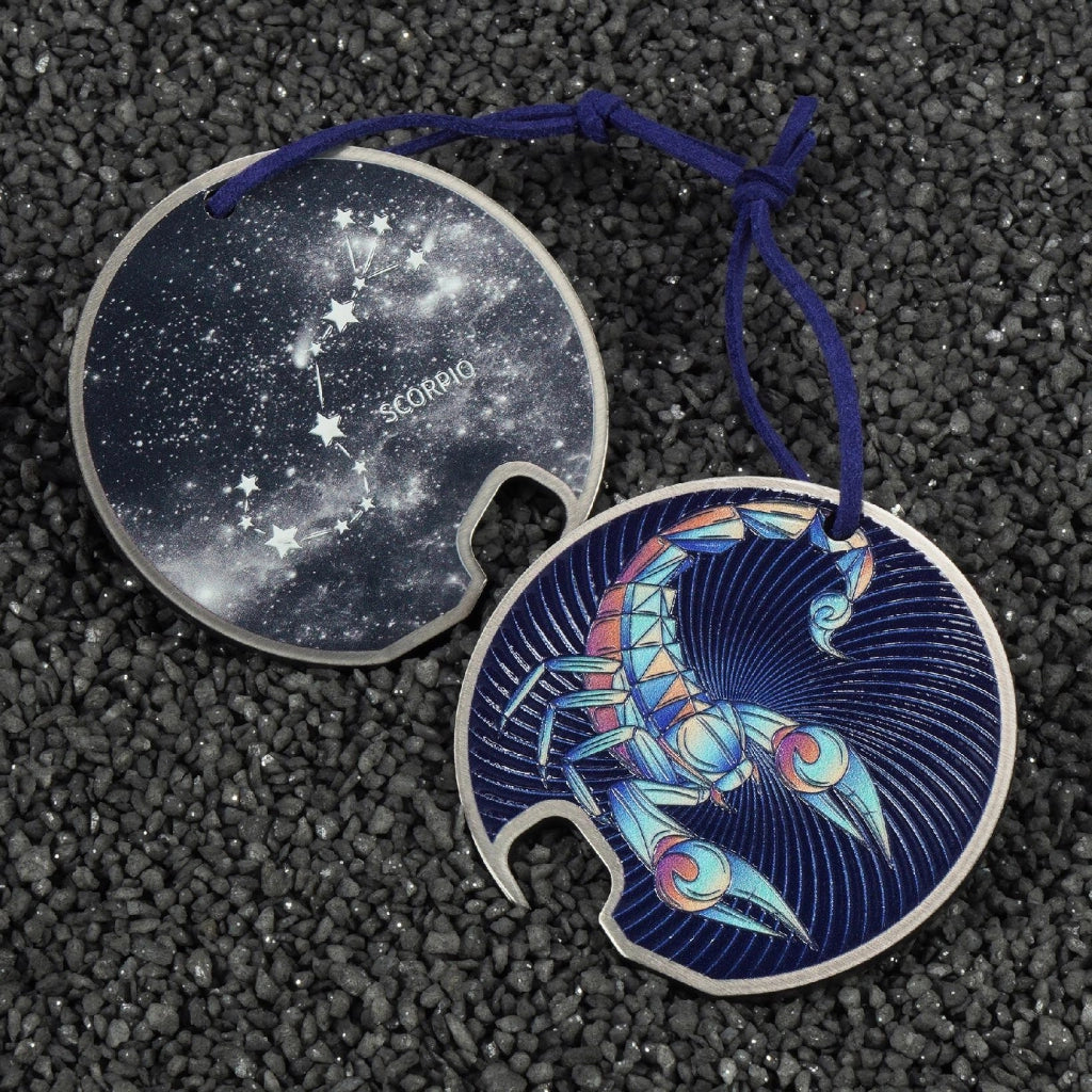 Apribottiglie in metallo KADAX, regalo per segno zodiacale Scorpione, resistente