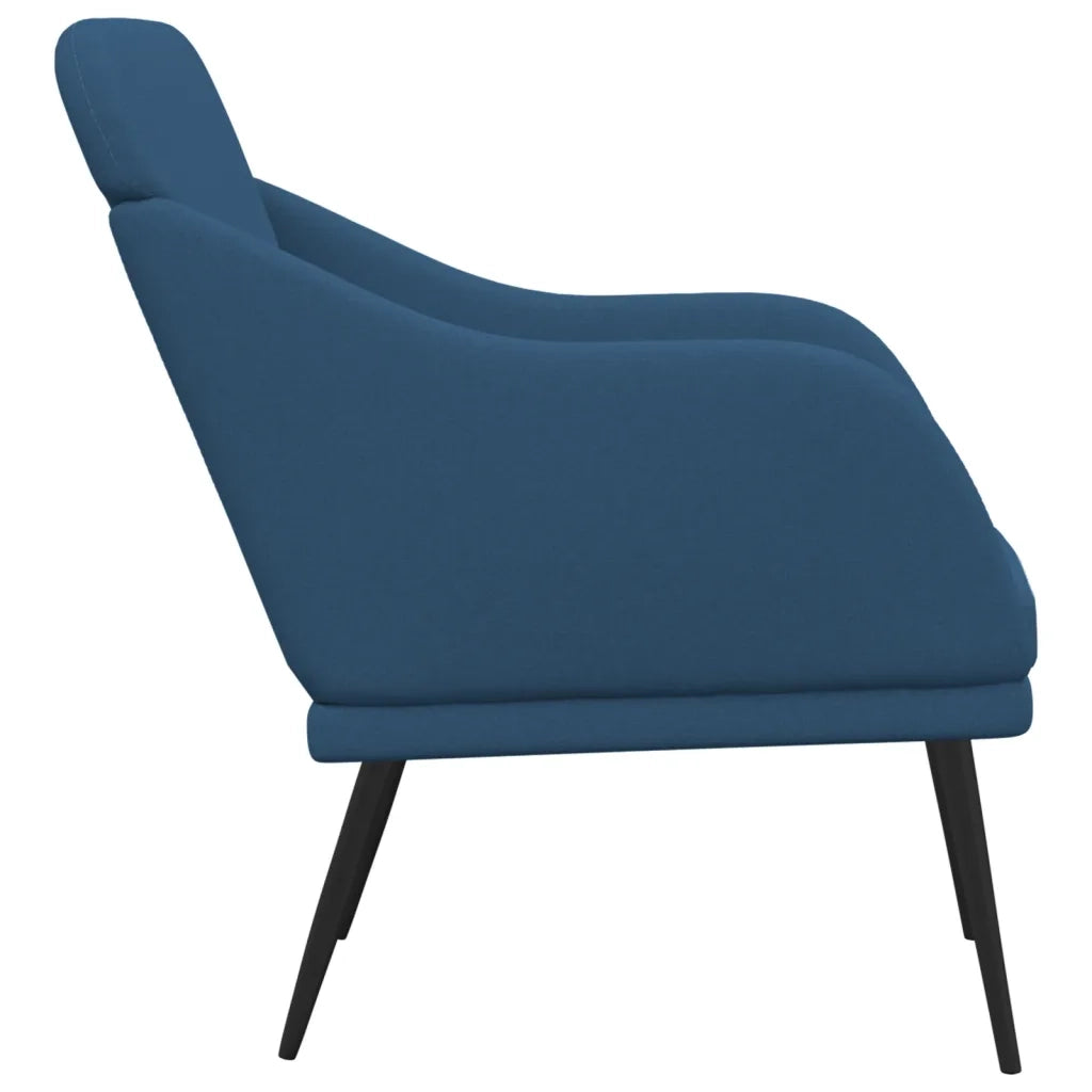 Poltrona Blu 63x76x80 cm in Tessuto 351481