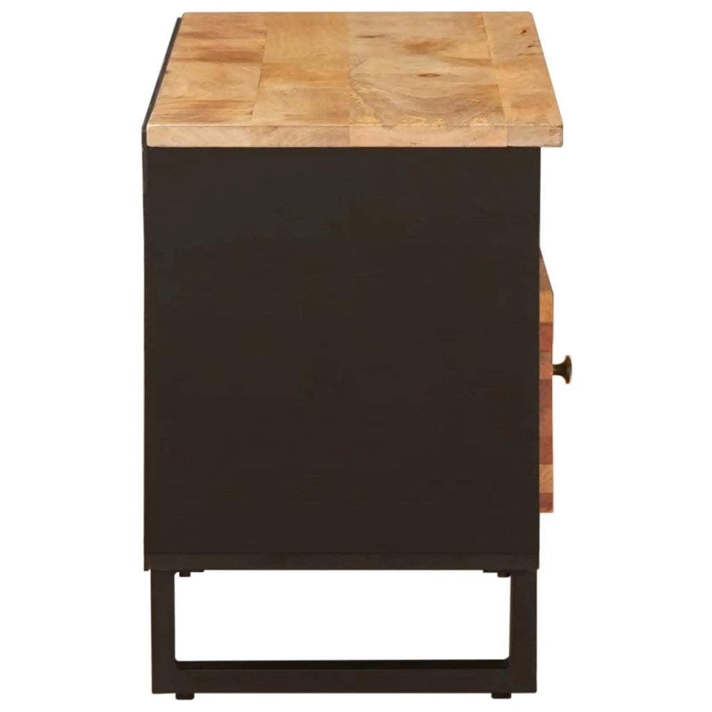Mobile TV Marrone 100 x 33 x 46 cm Legno di mango massello