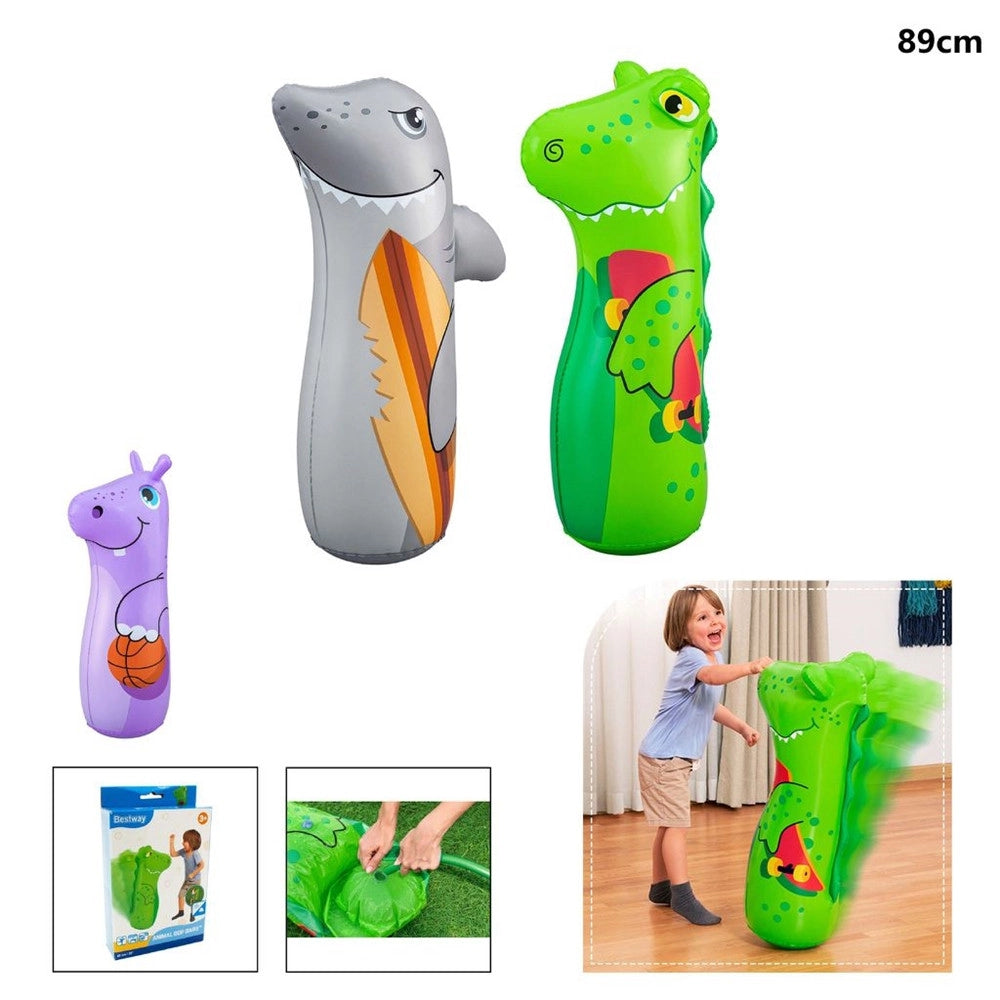 Trade Shop - Pungiball Design A Forma Di Animali 89 Cm Per Bambini 6 Modelli Assortiti 52152 -