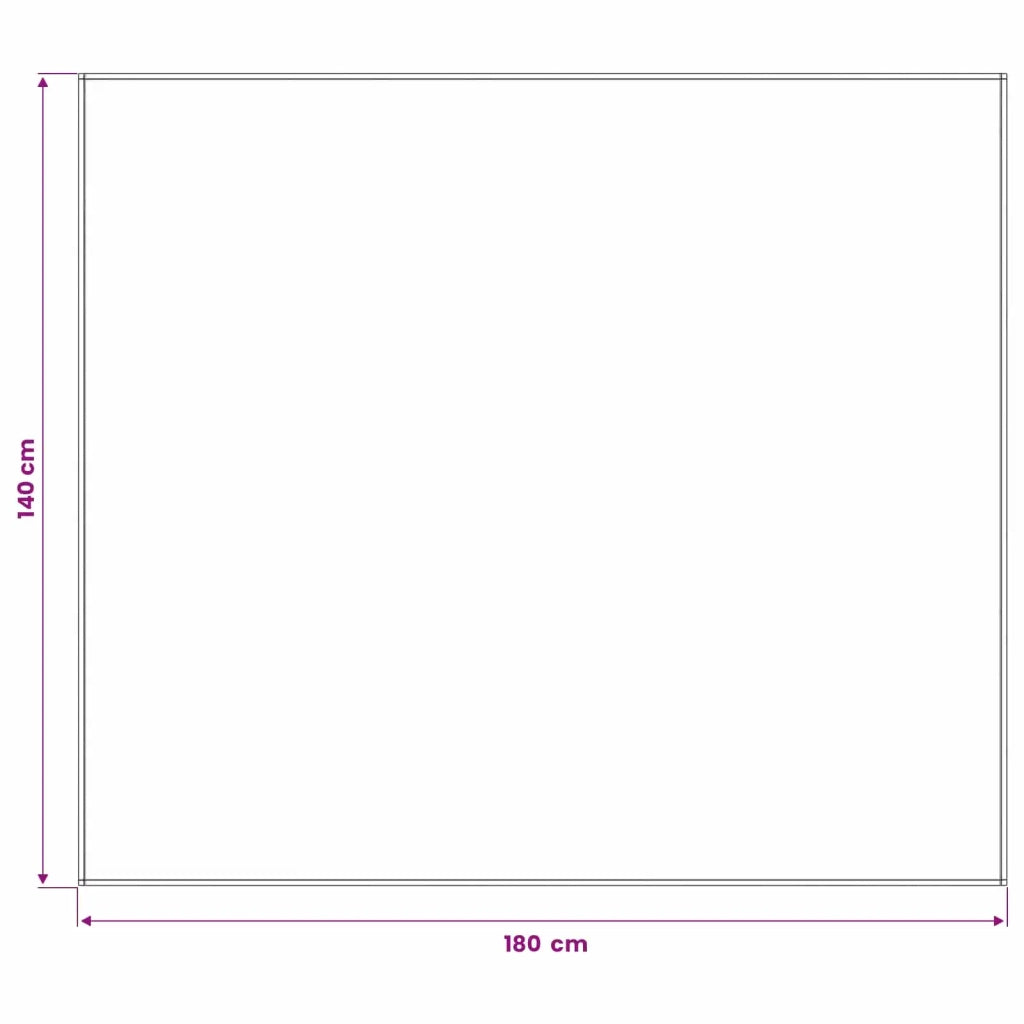 Tovaglia da Tavolo Rettangolare Bianco 140 x 180 cm Poliestere 42039867
