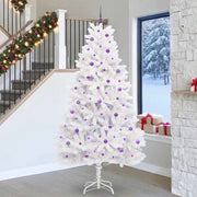 Albero di Natale Artificiale con Rami Pieghevoli Bianco 270 cm