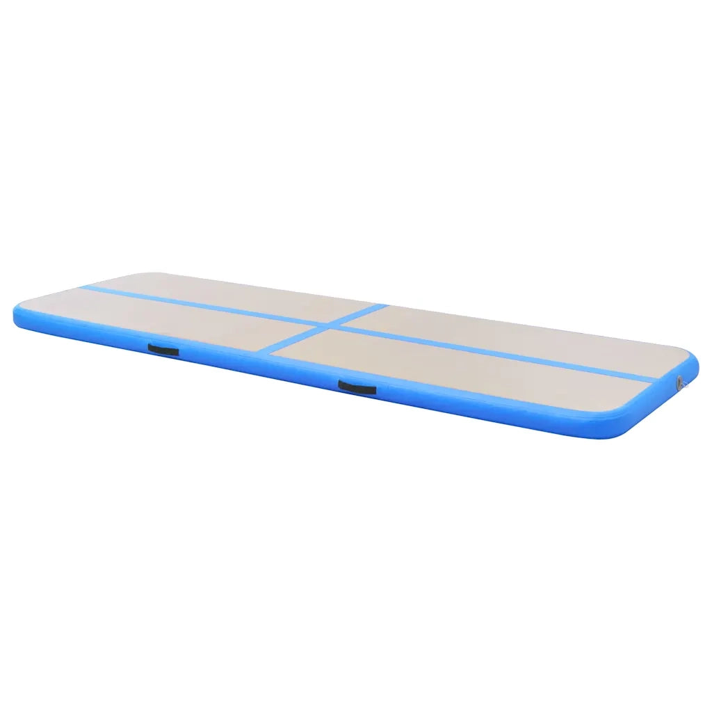Tappetino Ginnastica Gonfiabile con Pompa 500x100x10 cm PVC Blu cod mxl 71550