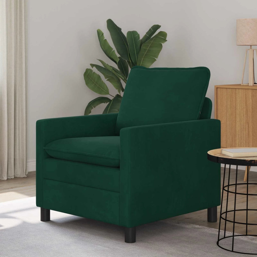 Divano Verde Scuro 76 x 81 x 87,5 cm Velluto 42028757