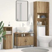 Armadio per Lavabo da Bagno rovere artigianale 80 x 30 x 60 cm 862236