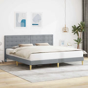 Struttura del letto Grigio Chiaro 200 x 200 cm Tessuto 42027815