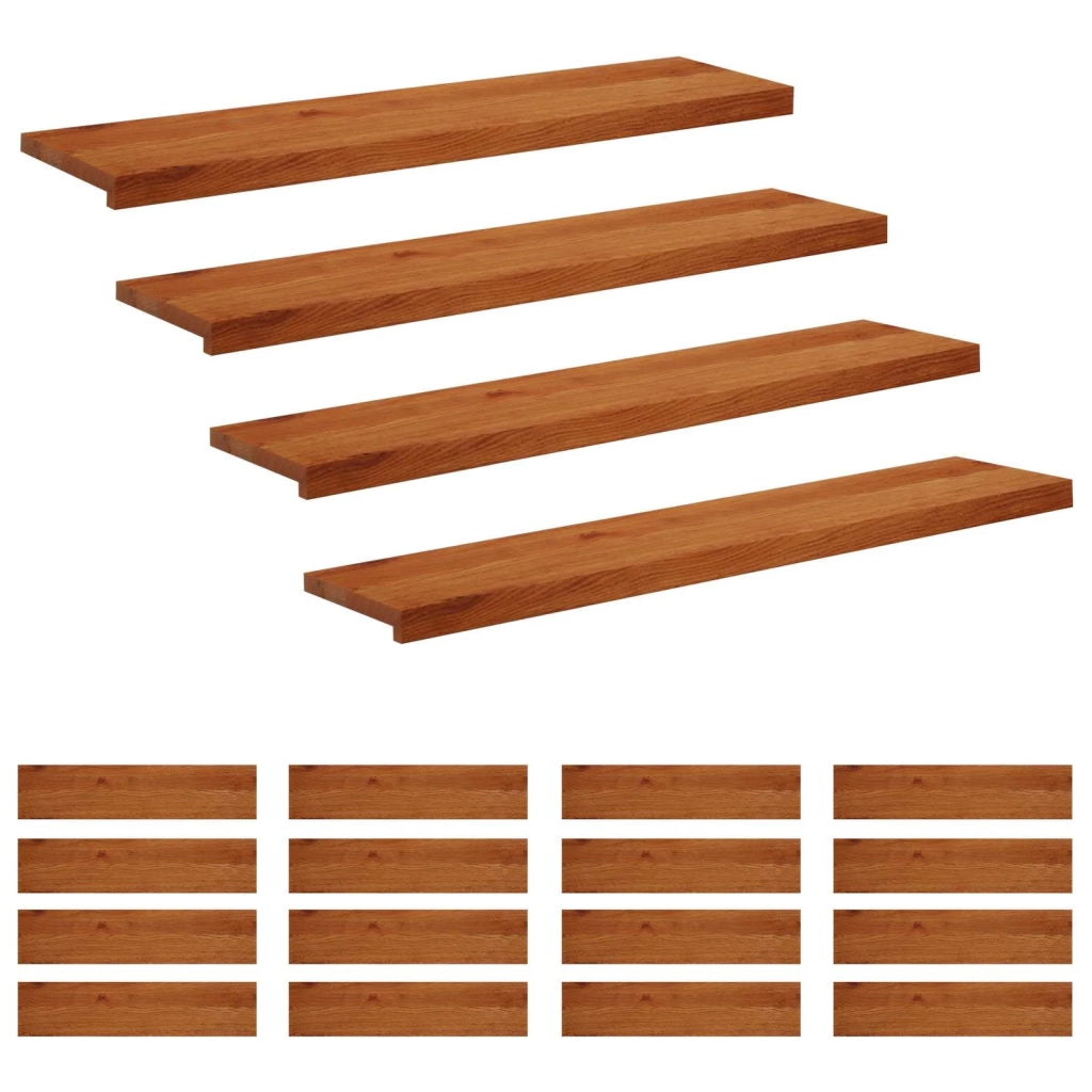 Gradini per Scale 20 pz 120 x 30 x 2 cm Marrone 3449524