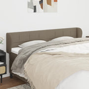 Testiera ad Orecchio-Testata con Orecchie Tortora 163x23x78/88 cm in Tessuto 803048