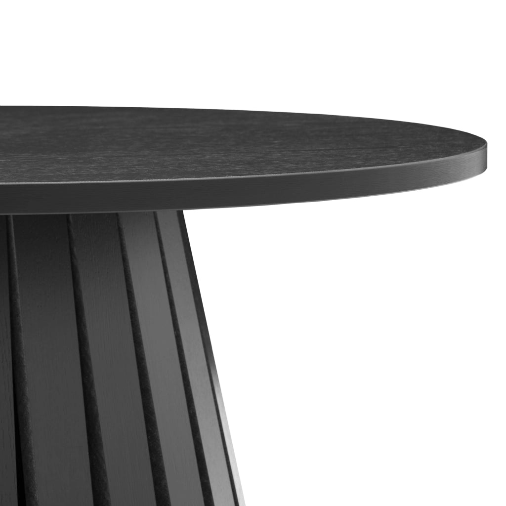 LIVTavolino rotondo 80cm in stile scandinavo nero