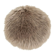 Pouf Lambskin, Marrone, Poliestere, 35x35x6,5 cm