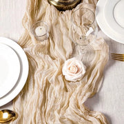 Tavolo da pranzo in stile boho - 4 pezzi - 90 x 400 cm - Tovaglia da tavola - Decorazione da tavola - Tovaglia per matrimonio - Stile bohemien