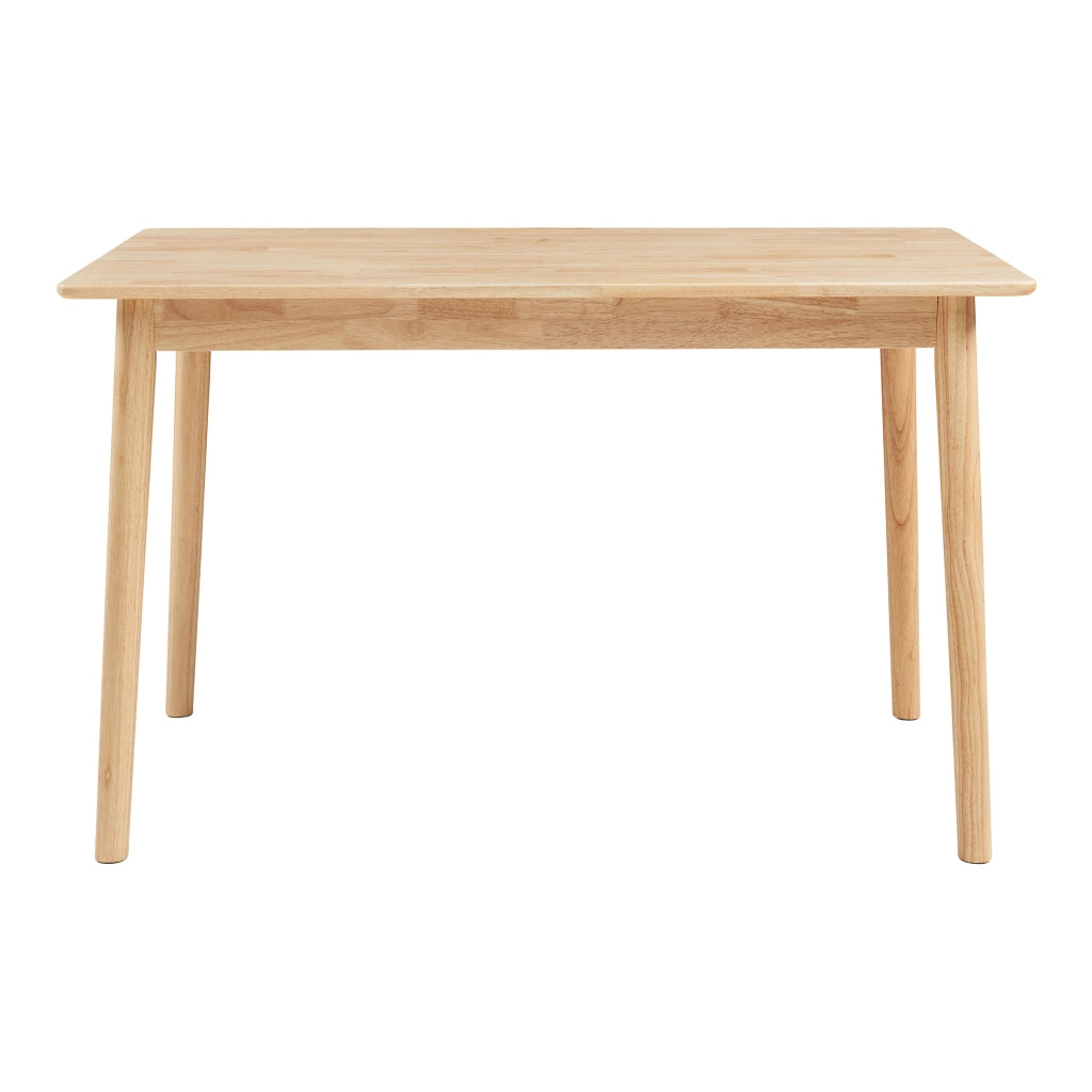 Tavolo da Pranzo Klijori Tavolo da Cucina in Legno di Hevea 120x70 cm color Naturale [en.casa]