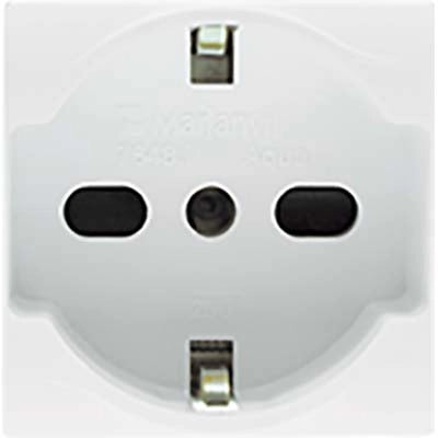 PRESA SCHUKO + SICUREZZA AQUA MARLANVIL - VOLT 250 A 10/16 2P+T- 6 pezzi