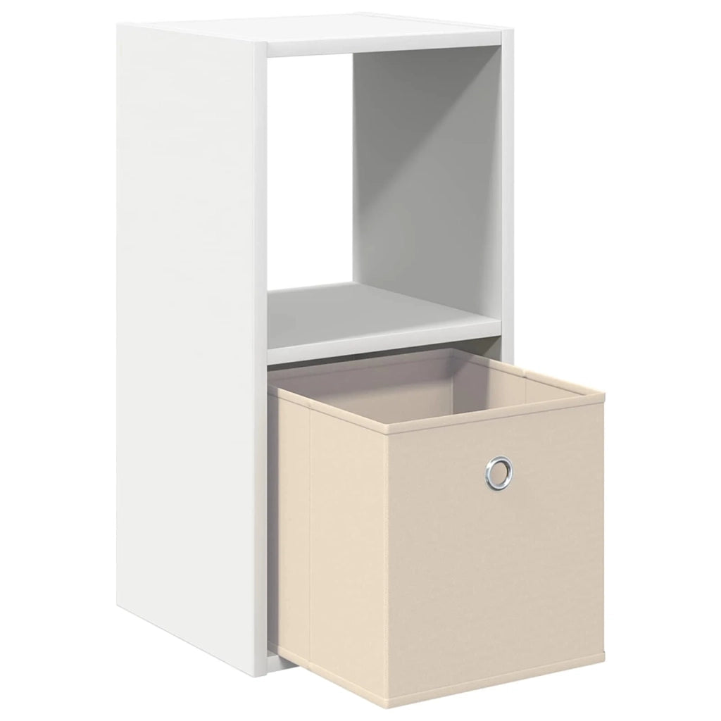 Comodino | Armadio da Notte | Mobiletto da notte Bianco 30,5 x 27 x 59,5 cm Legno multistrato