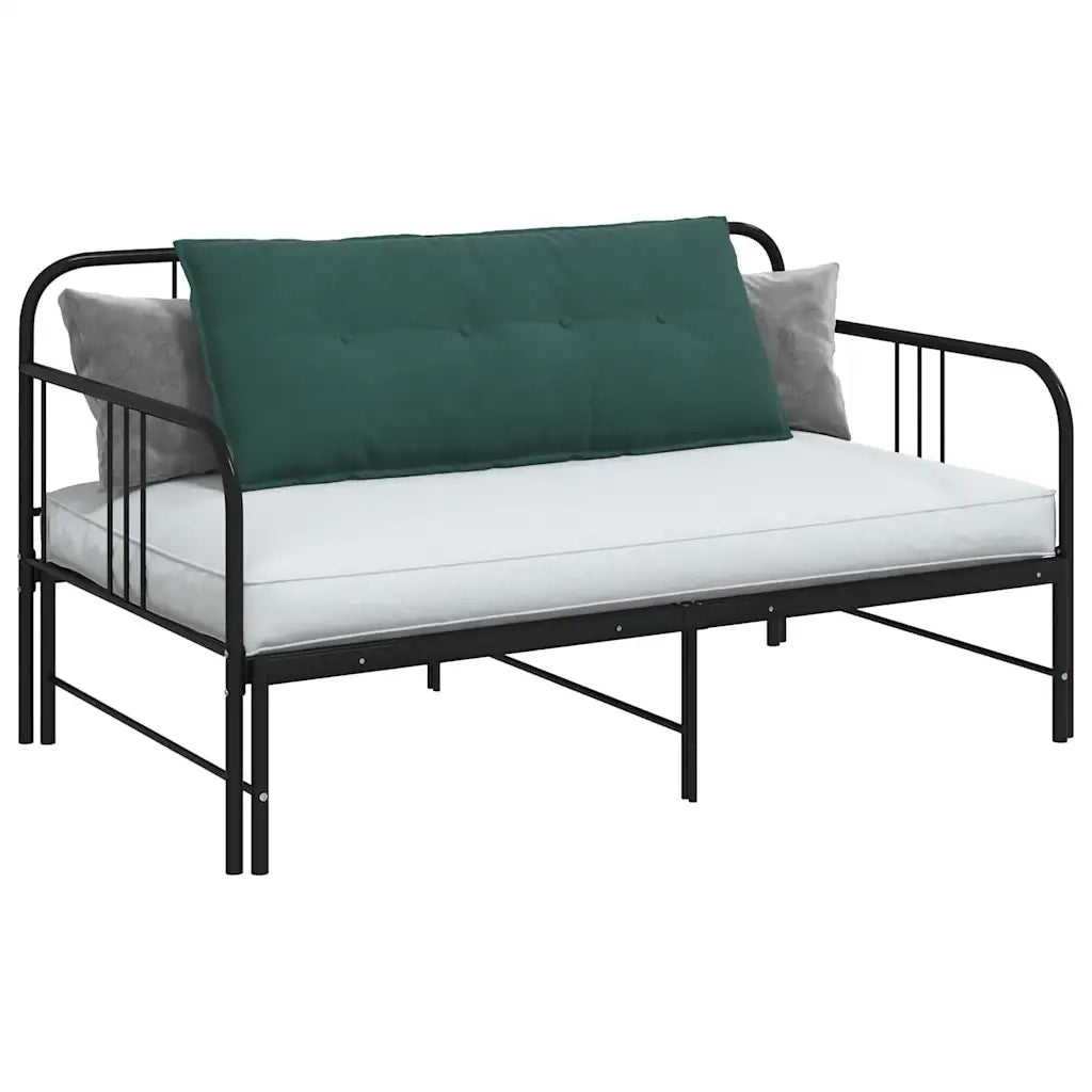 Cuscino per Schiena Verde Scuro 120 x 50 cm Tessuto in Cords 42014806