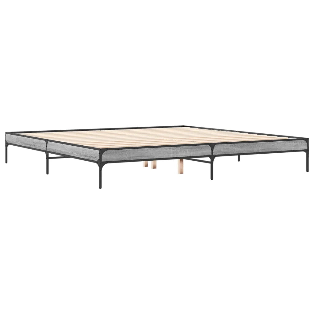Giroletto Grigio Sonoma 200x200 cm in Legno Multistrato Metallo