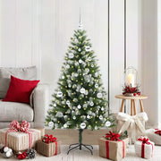 Albero di Natale artificiale a cerniera con neve fioccata 3395438