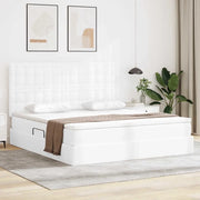 Letto con contenitore e LED con led Bianco Puro 180 x 200 cm