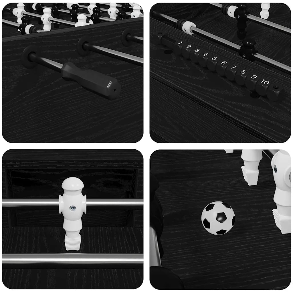 Tavolo da Foosball Rovere Nero 146,5 x 74 x 85 cm CFW3082440