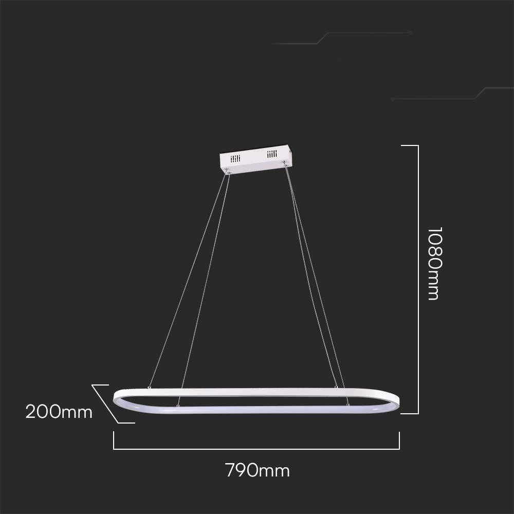 Lampada a sospensione LED 24W 4000K bianca V-TAC VT-7825