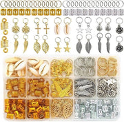 Accessori per capelli - set di clip - oro/argento - 220 pezzi