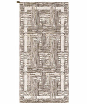 Tappeto moderno BANGKOK TORTORA contemporaneo geometrico astratto, passatoia arredo multiuso lavabile antiscivolo cm.55x140