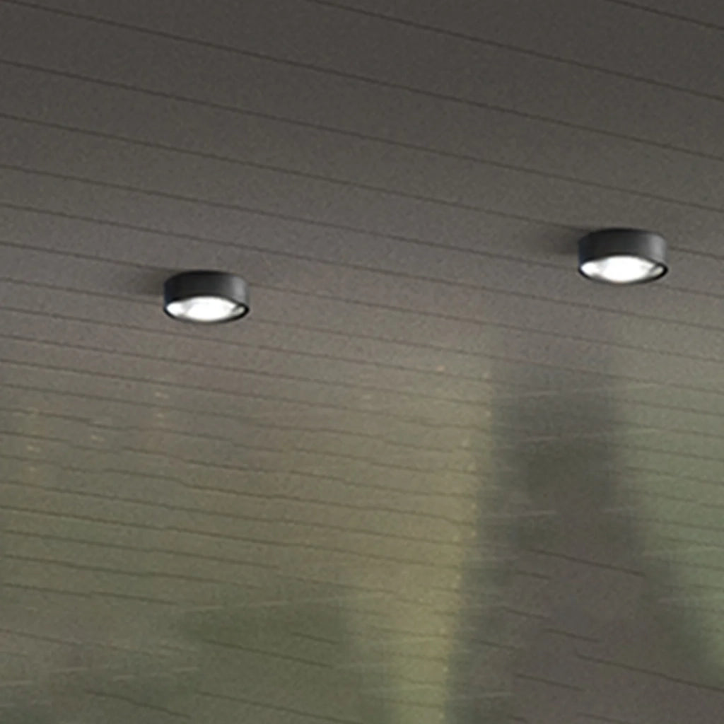 Plafoniera Da Esterno Moderno Fanale Metallo Grigio Grafite Vetro Led 6W 3000K