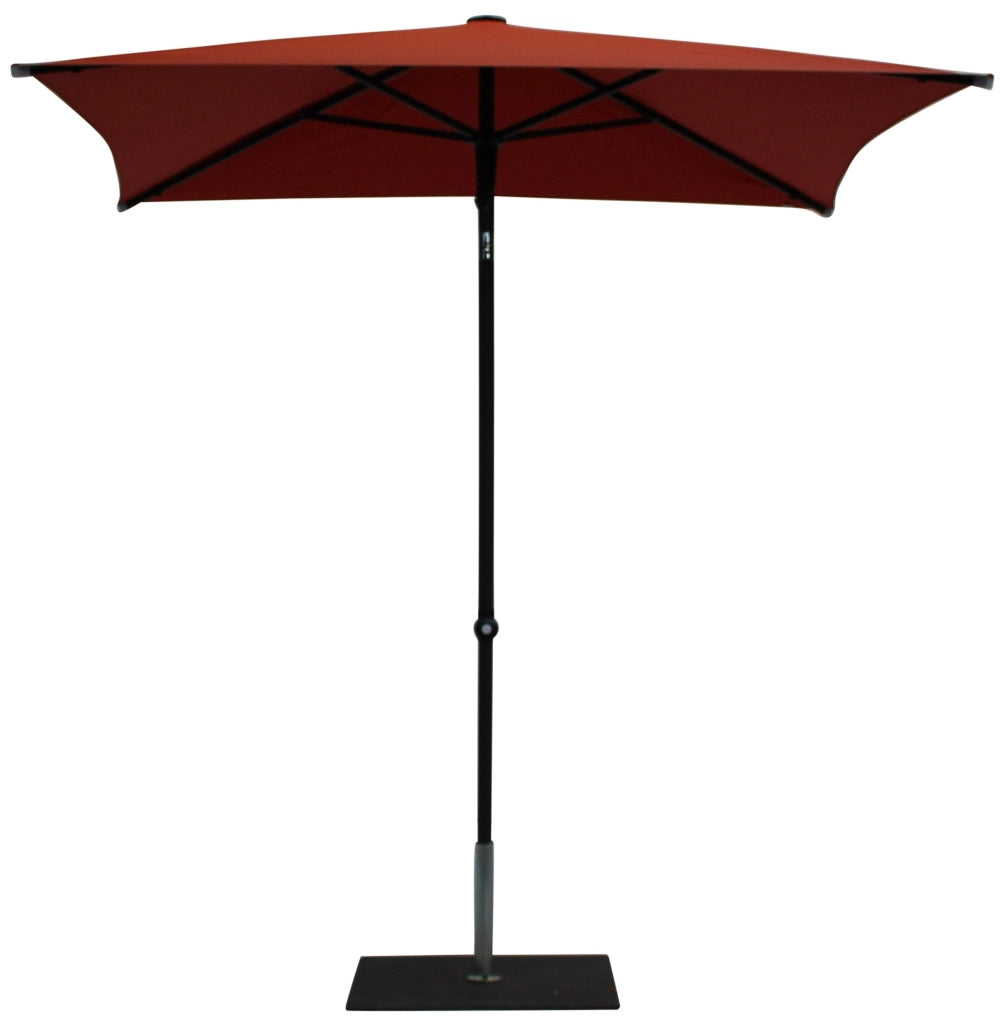 Ombrellone da Giardino 2x2 m Palo Ø38 mm in Alluminio Tessuto Olefin Trend Terracotta