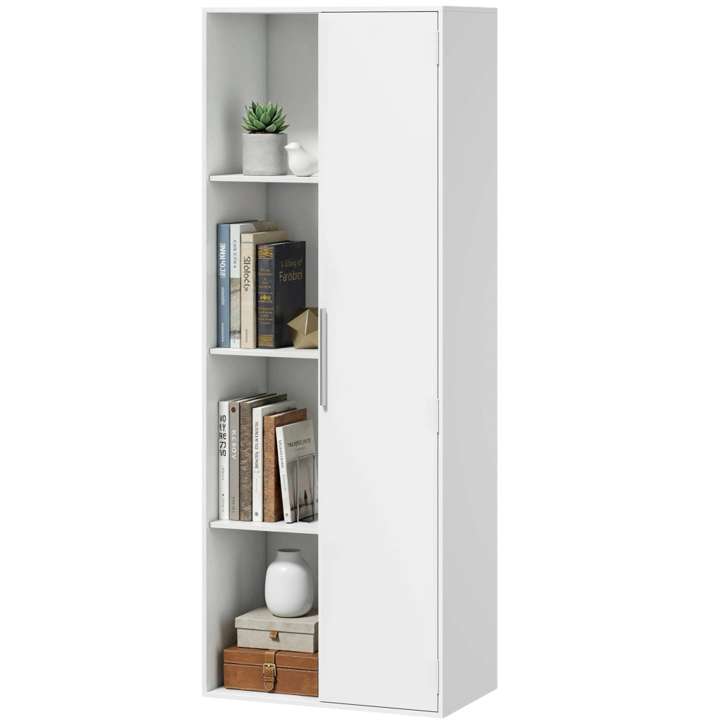 Libreria con ante ¨C zephmum ¨C bianco 80x30x200 cm