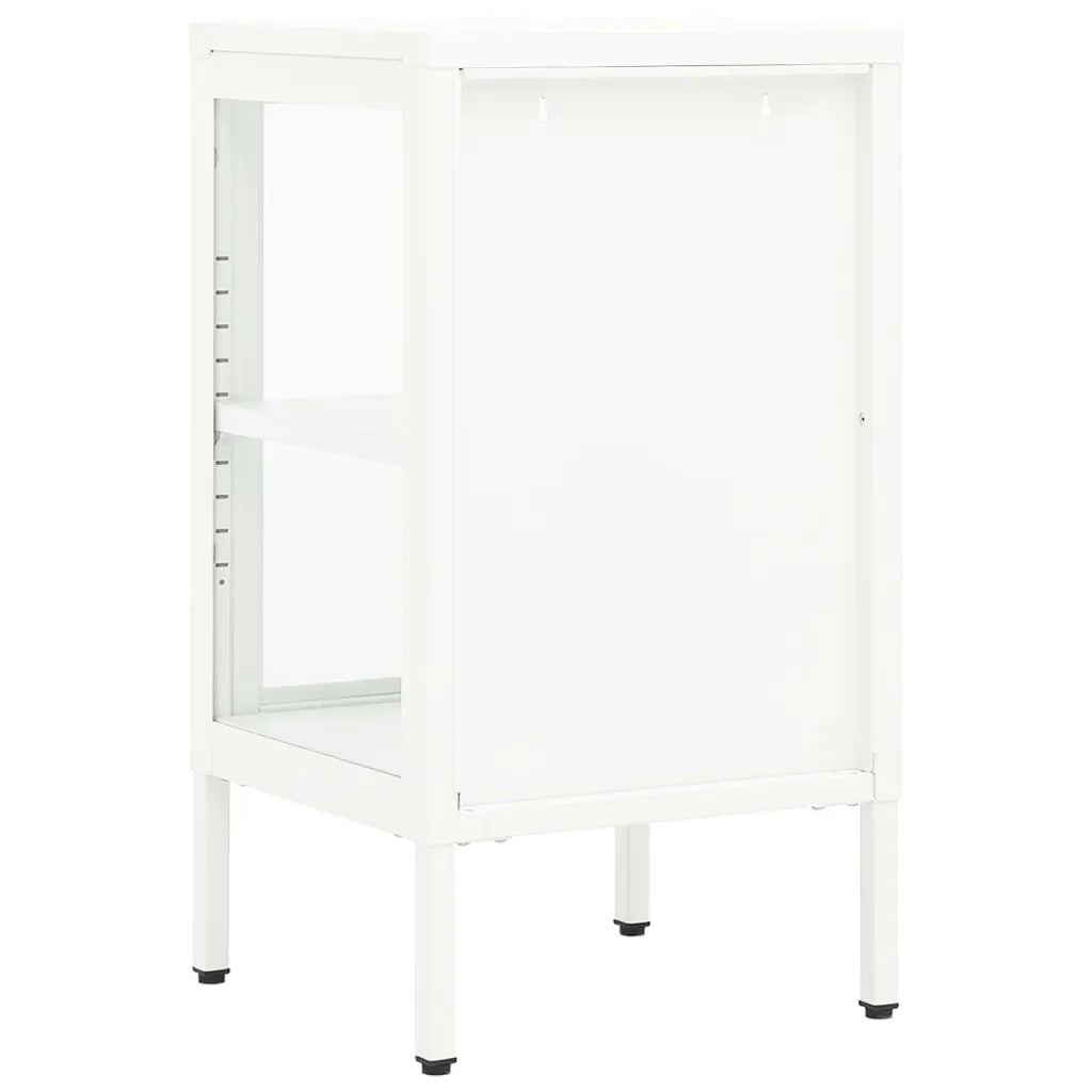 Credenza 38x35x70 cm Metallo e Vetro 336062